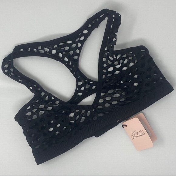 Agent Provocateur Riho Black Fishnet Bra AP2 Small NWT - Picture 2 of 15